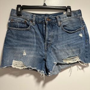Free People jean ripped shorts size 29